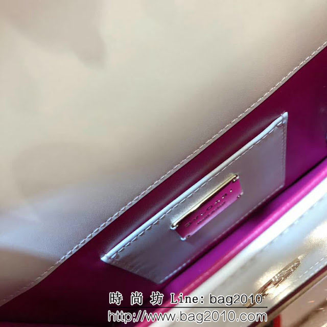 BVLGARI寶格麗 原單品質 最新款蛇頭扣環 奶白色 時尚手提肩背包 34559 FYD1300